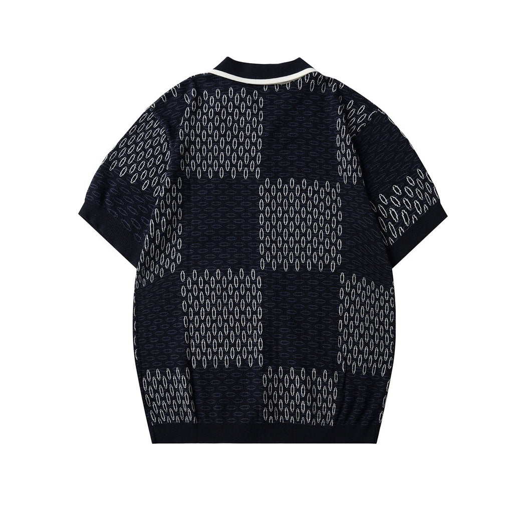 LV checked Knit Shirt