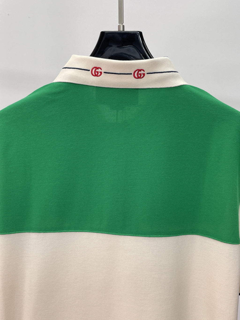 Gucci Embroidered Collar Polo Shirt