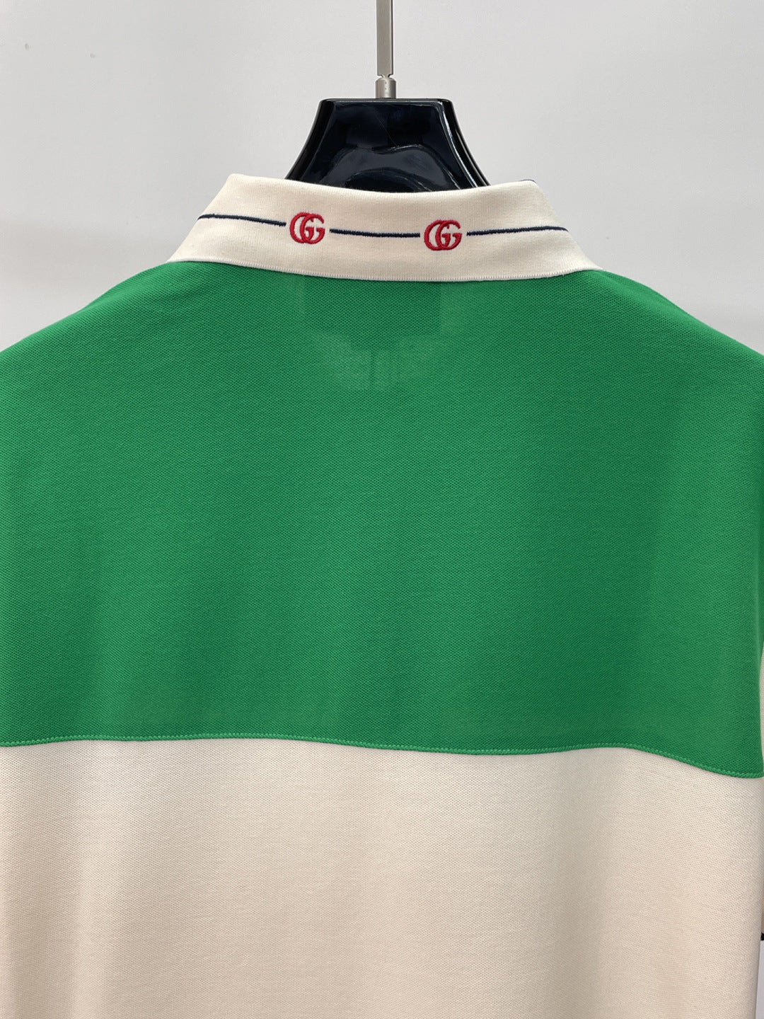Gucci Embroidered Collar Polo Shirt
