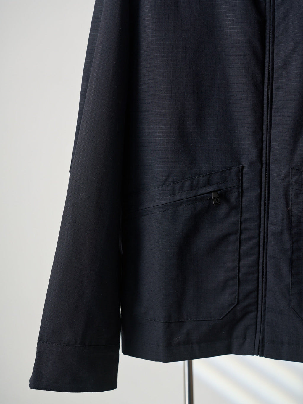 LV Leather Zipper Work Jacket