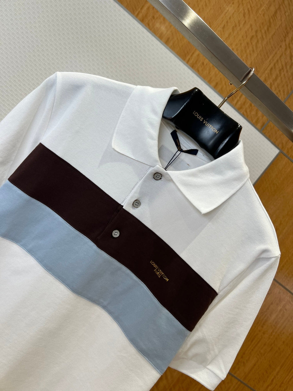 LV Leather Label Polo Shirt
