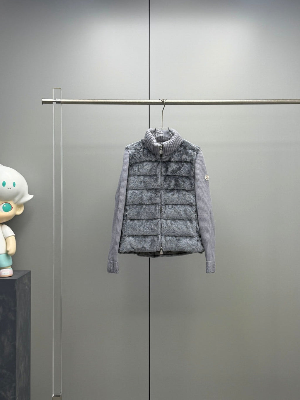 Moncler Teddy Fleece Knit Jacket