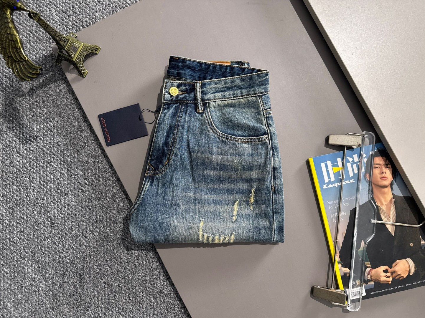 LV Denim Shorts