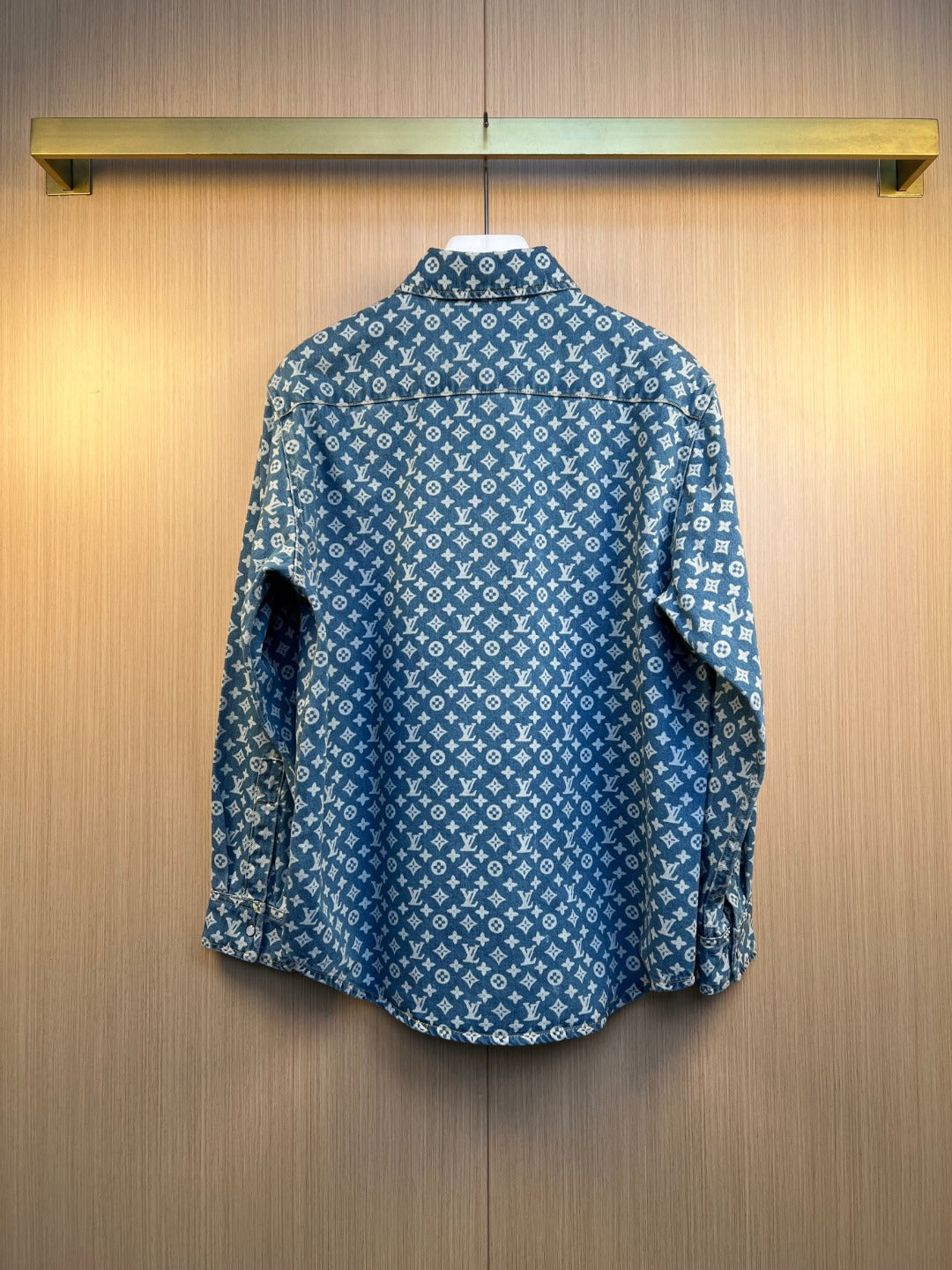 LV All-Over Monogram Denim Shirt Jacket