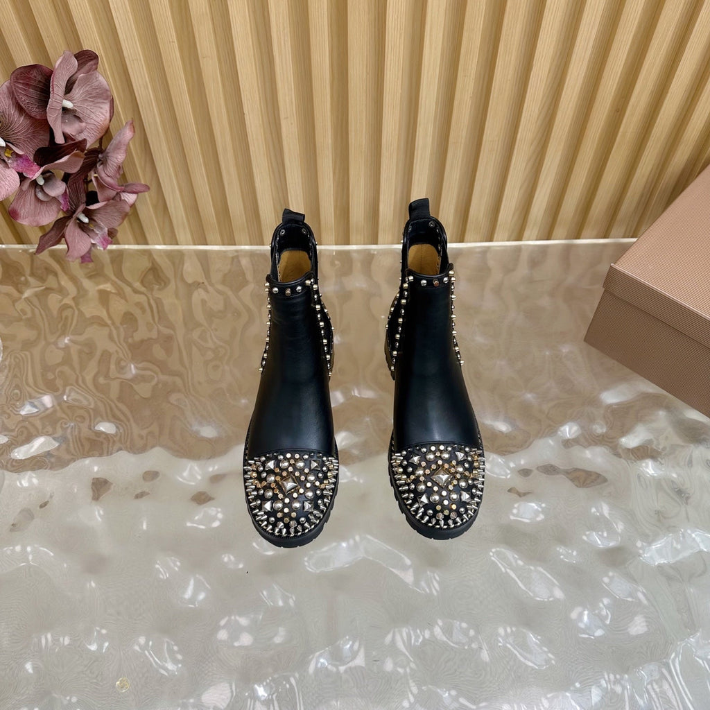 Women's Christian Louboutin studded ankle boots