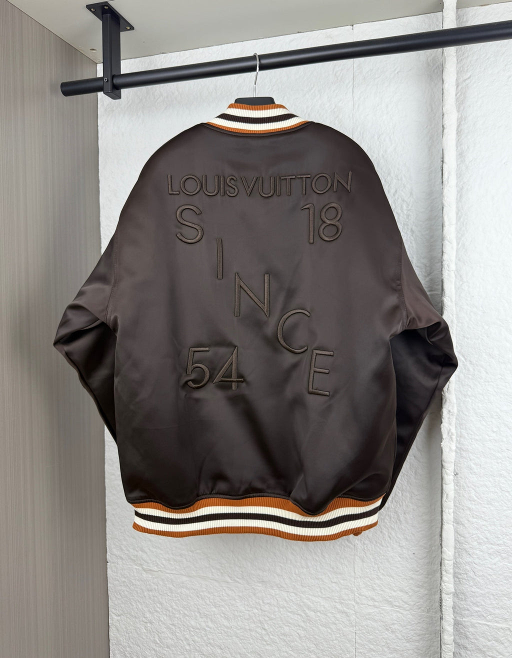 LV Rhinestone Letter Embriodery Bomber Jacke
