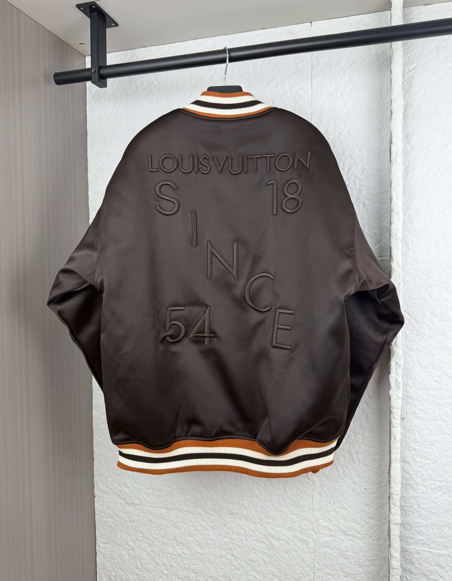 LV Rhinestone Letter Embriodery Bomber Jacke