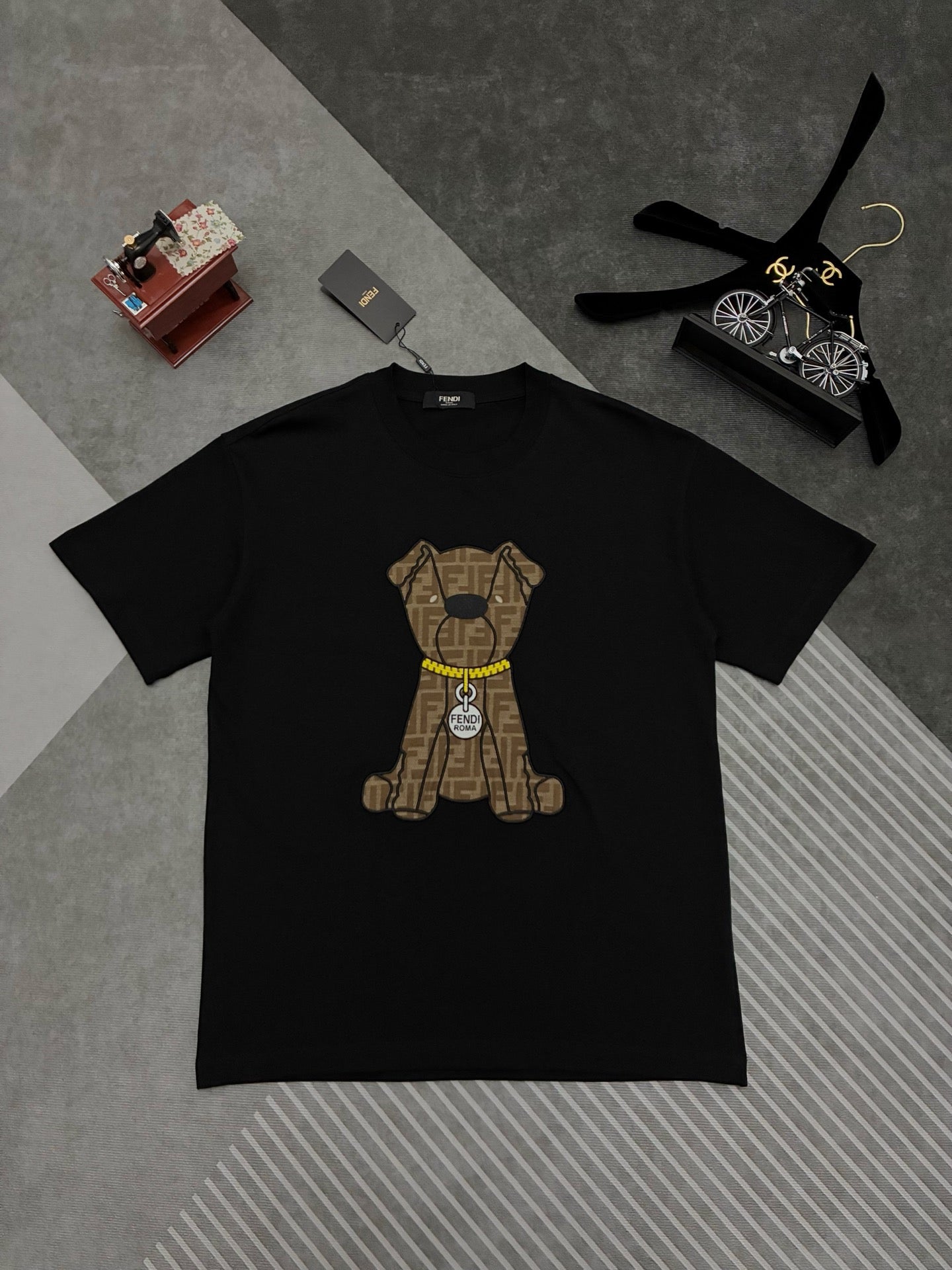Fendi Embroidered Cotton Short-Sleeve T-Shirt