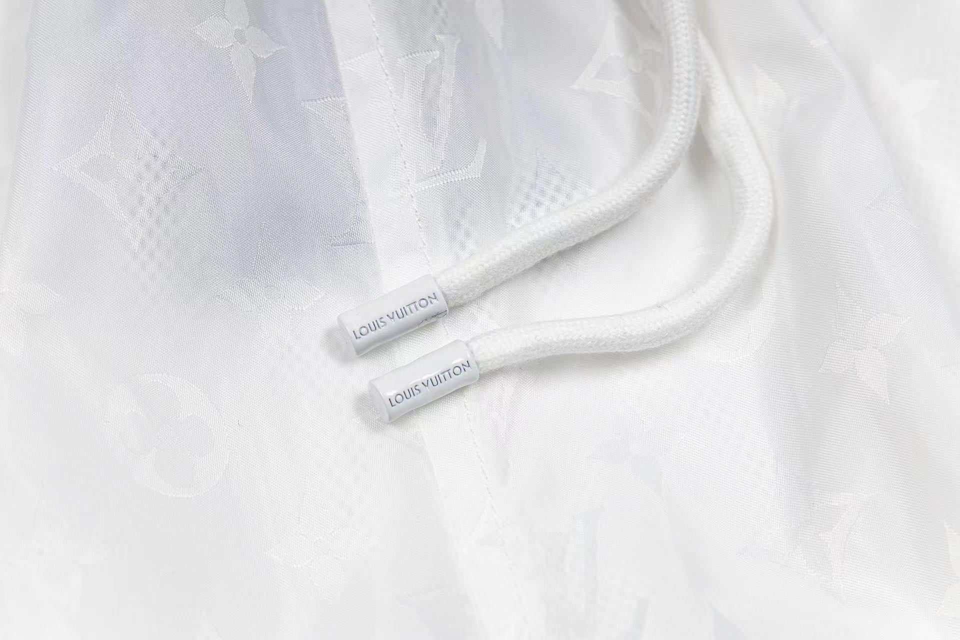 LV jacquard Silk Elastic Drawstring Shorts