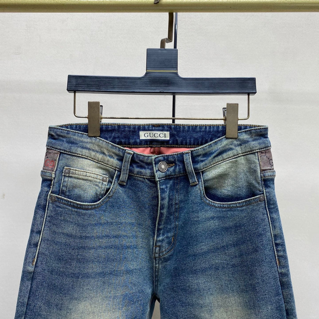 Gucci Fitted Straight-Leg Jeans