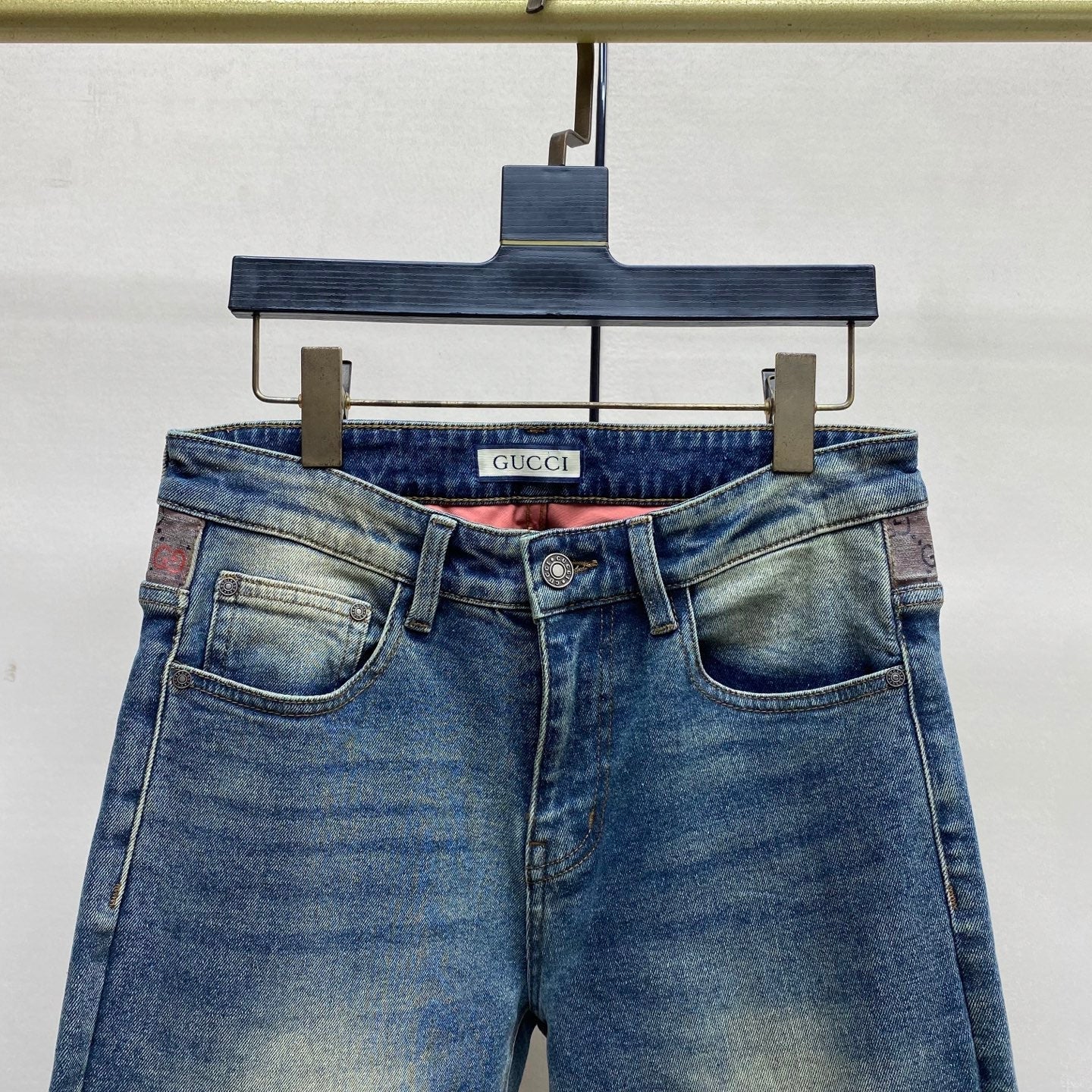 Gucci Fitted Straight-Leg Jeans