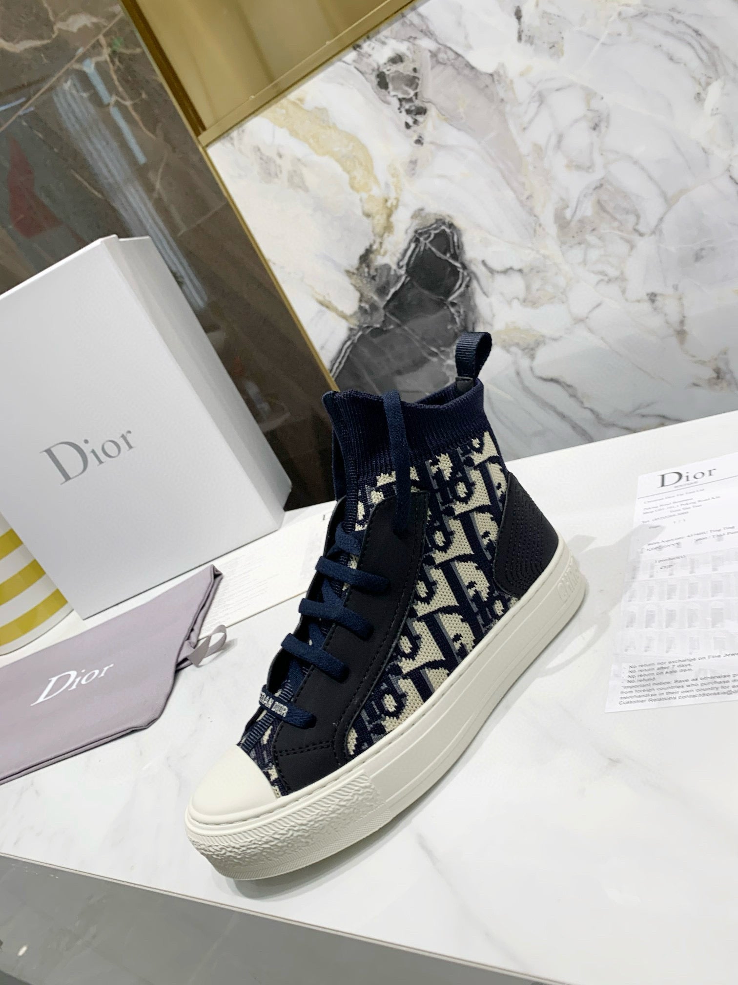 Women's Dior Knitted Sock Shoes