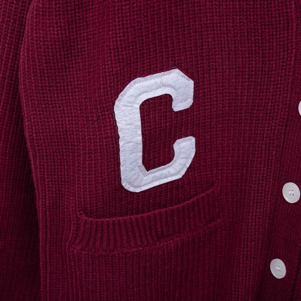 Celine Leather Logo Cardigan