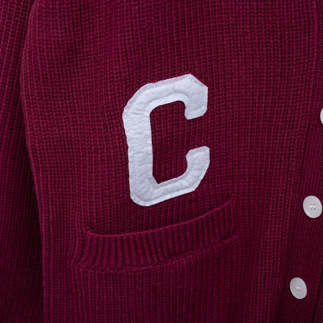 Celine Leather Logo Cardigan