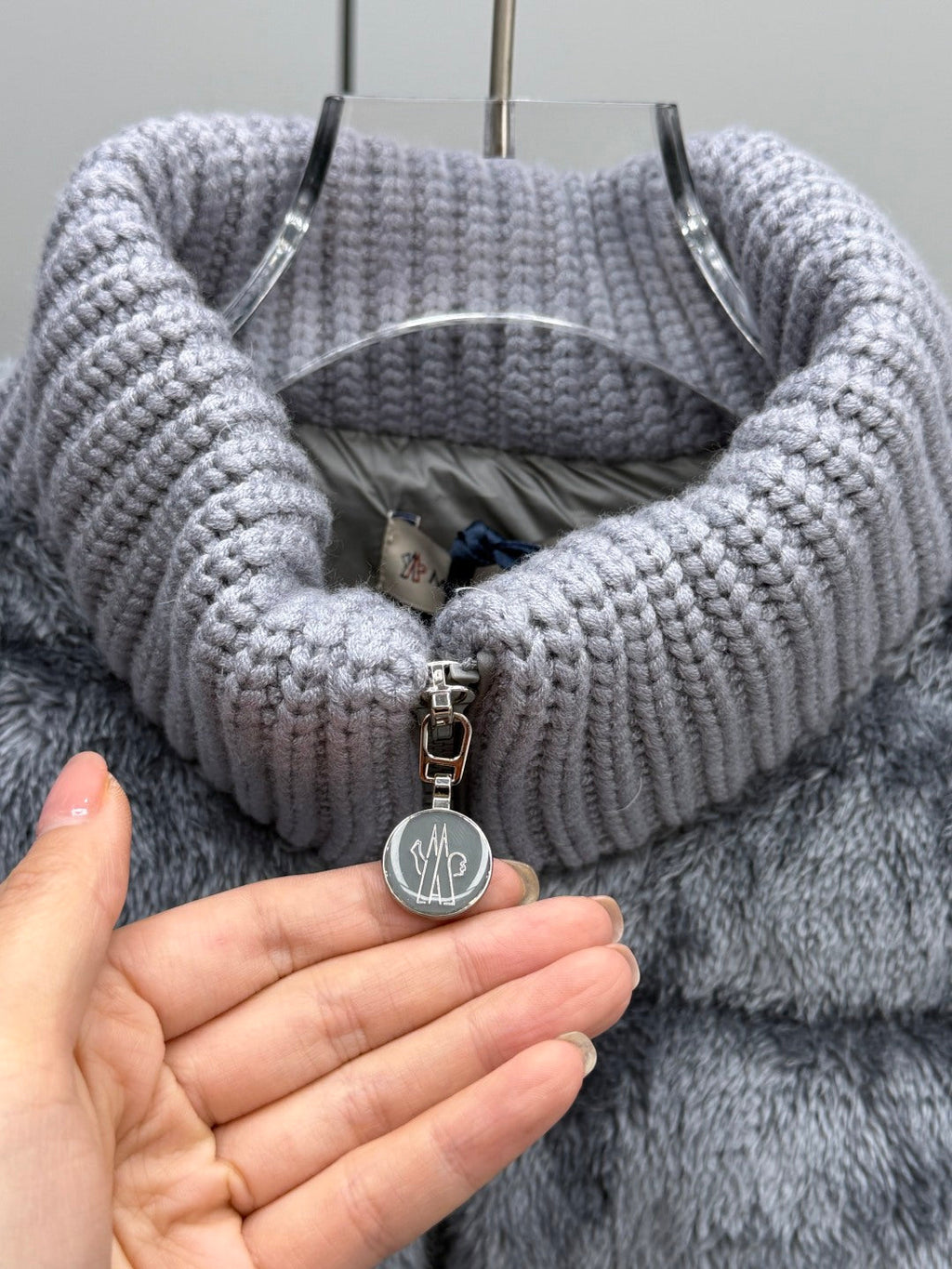 Moncler Teddy Fleece Knit Jacket