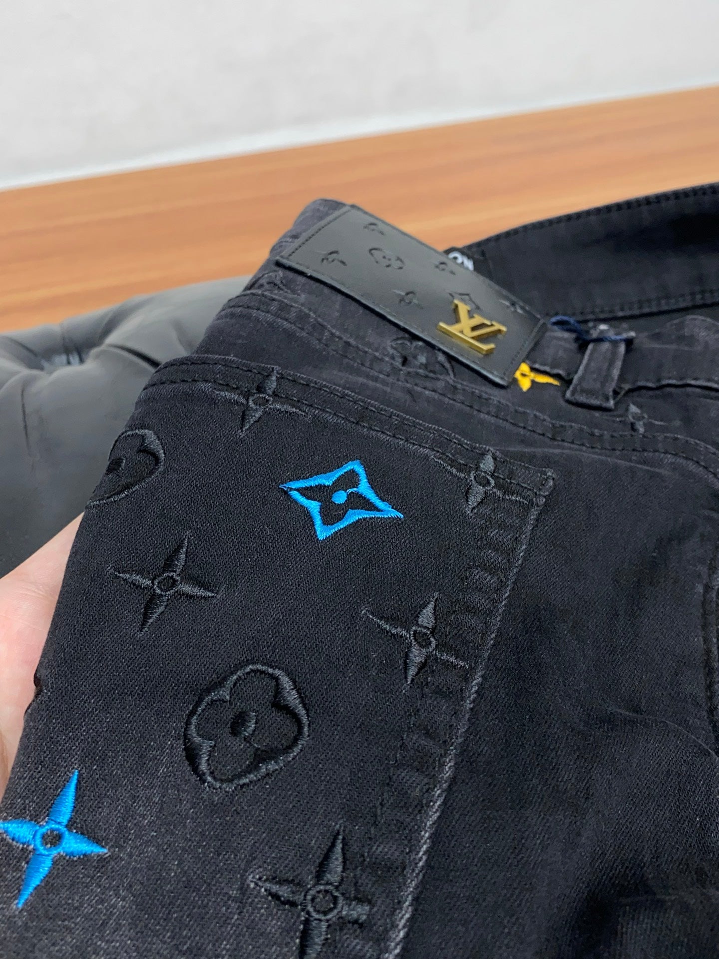 LV Slim Fit Straight-Leg Jeans