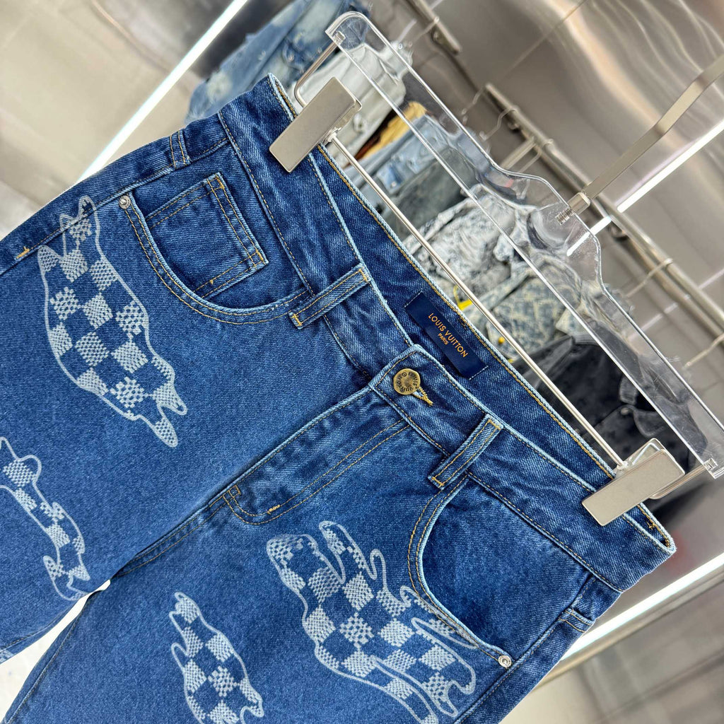 LV Denim Shorts