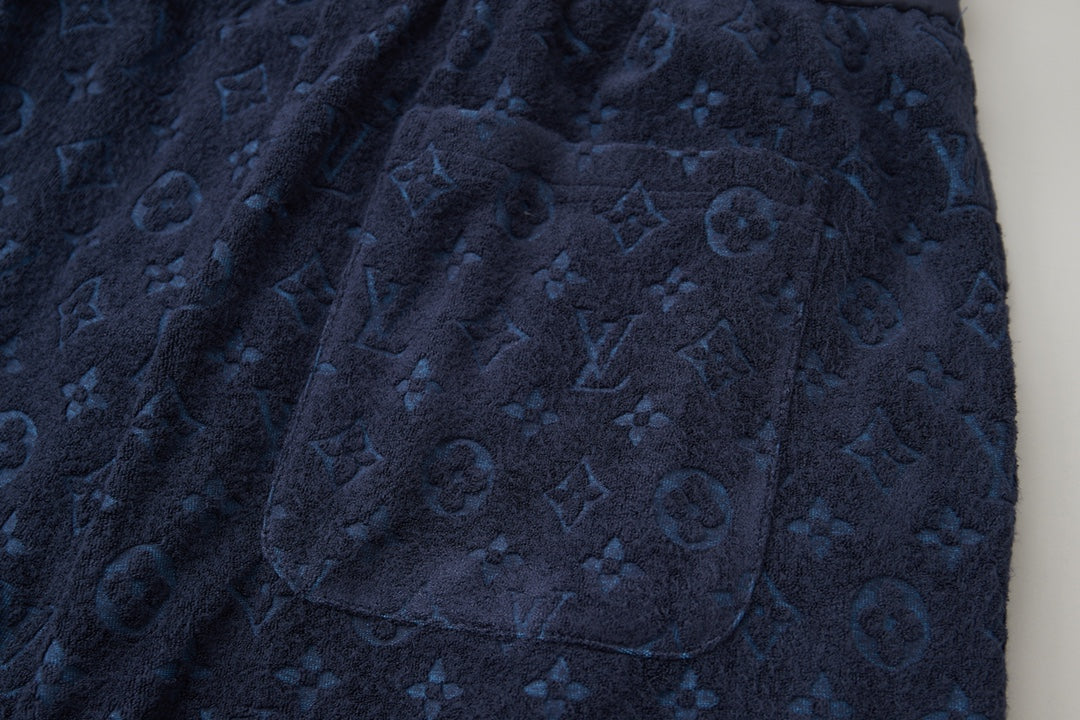 LV Embossed Terry Cloth Shorts