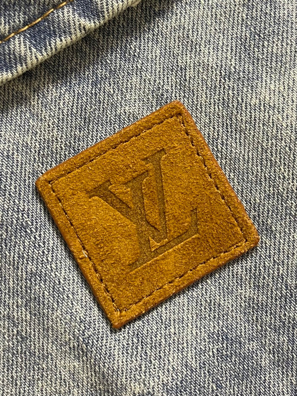 LV Denim Shorts Sleeve Shirt