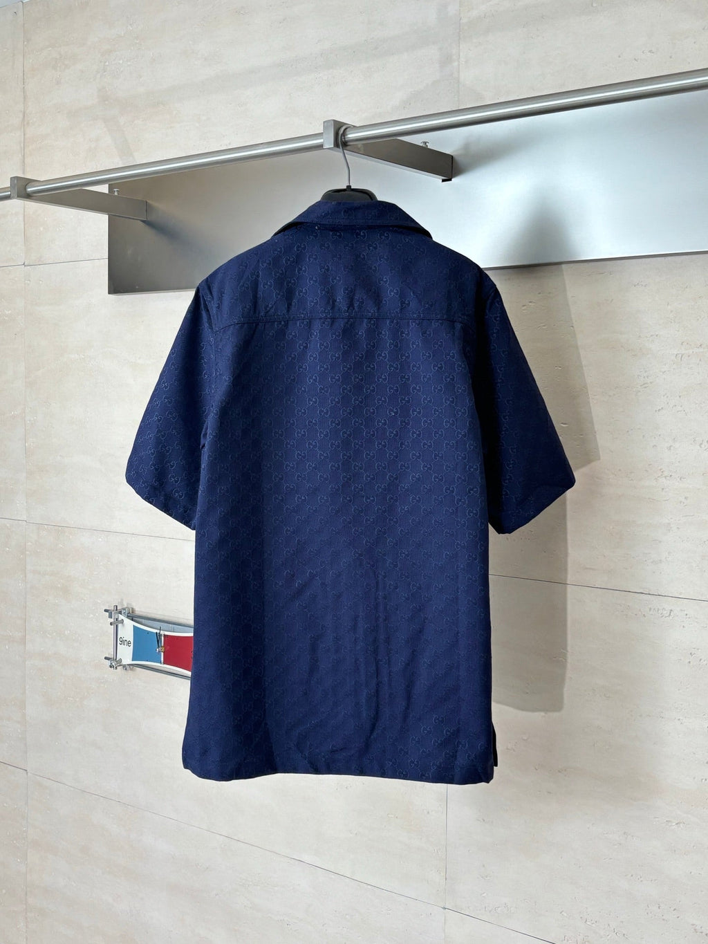 Gucci Double G All-over Jacquard Suit Short-Sleeve Shirt