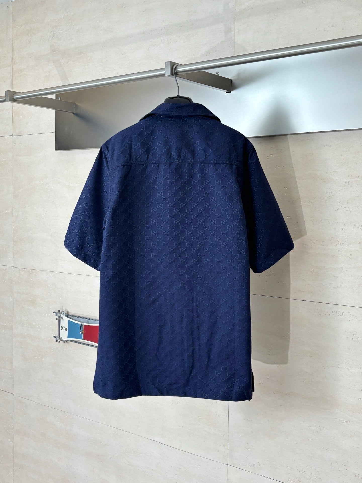 Gucci Double G All-over Jacquard Suit Short-Sleeve Shirt