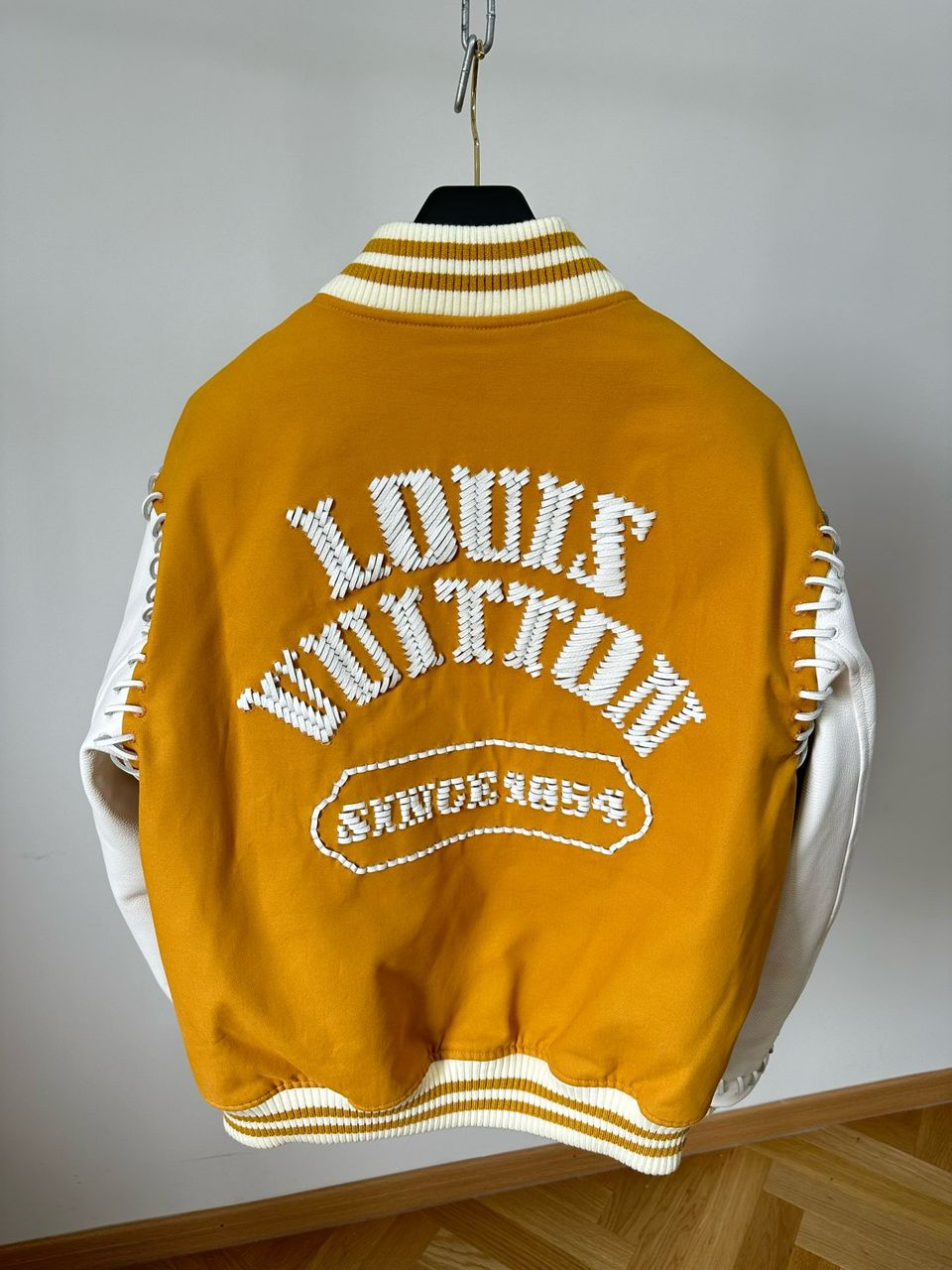 LV Leather Baseball Jacket