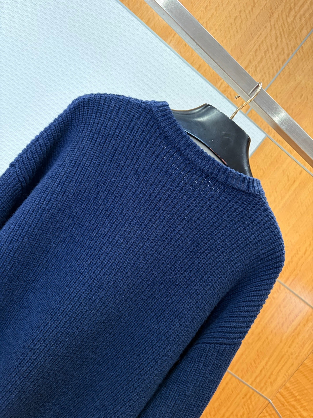 Celine Embroidery Waffle Knit Sweater