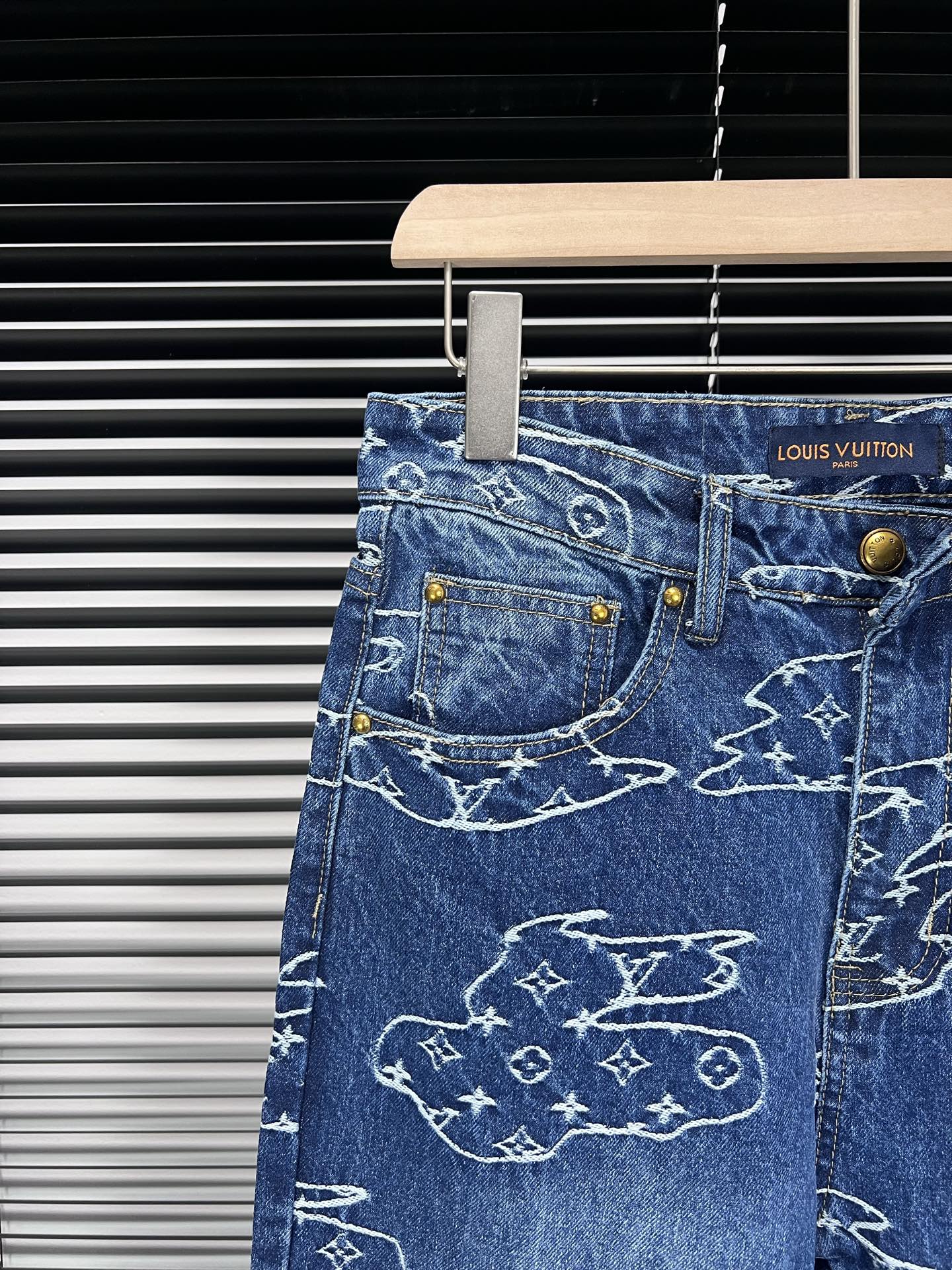LV Cloud Jacquard Denim Jeans
