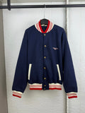 LV Embroidered Baseball Jacket