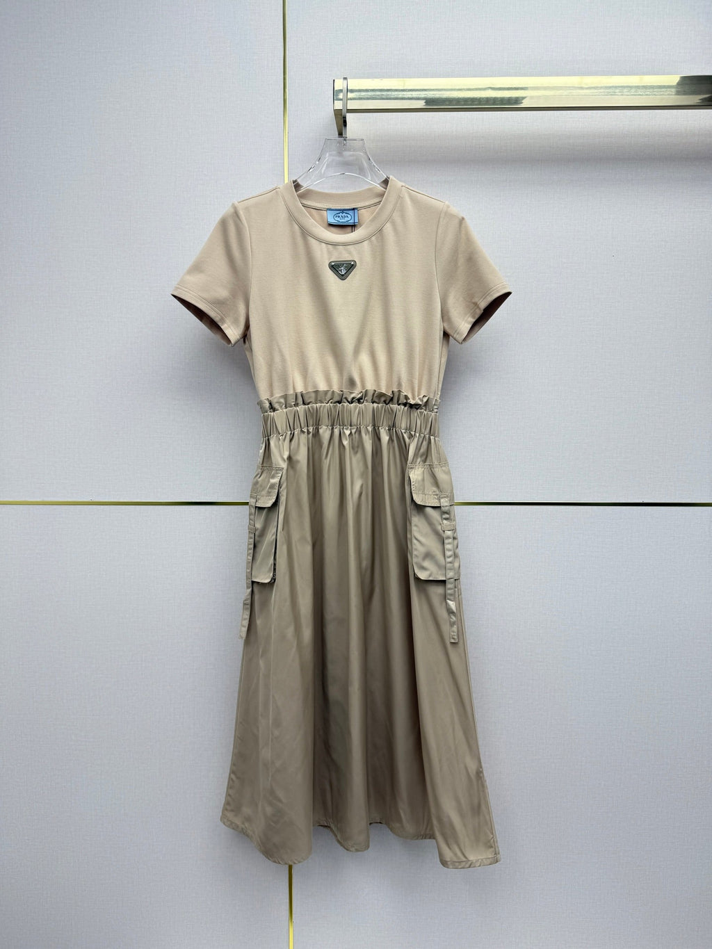 Prada Ruffled Waist Dress women's