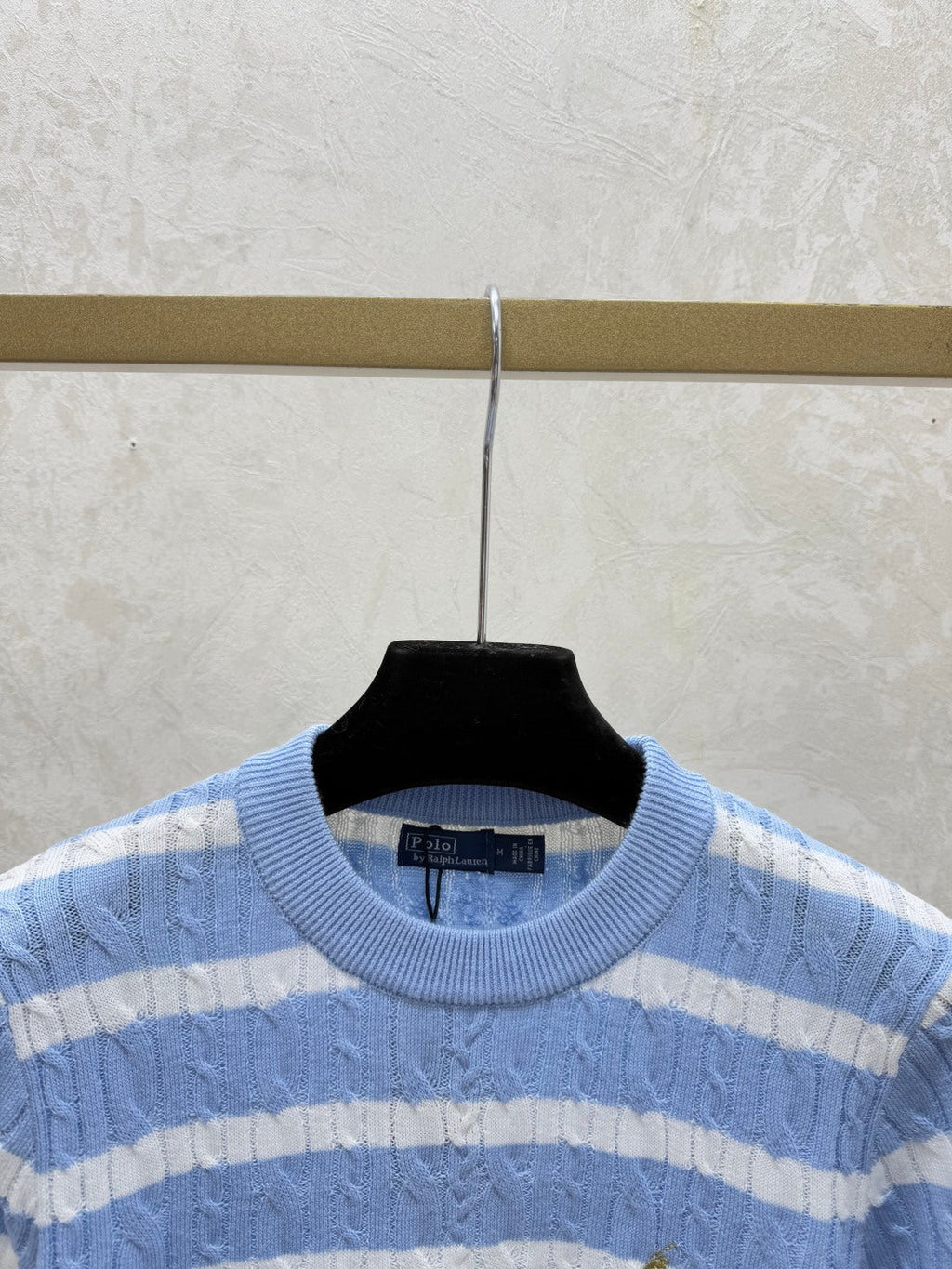 Women's Polo Stripe Knit Shirt