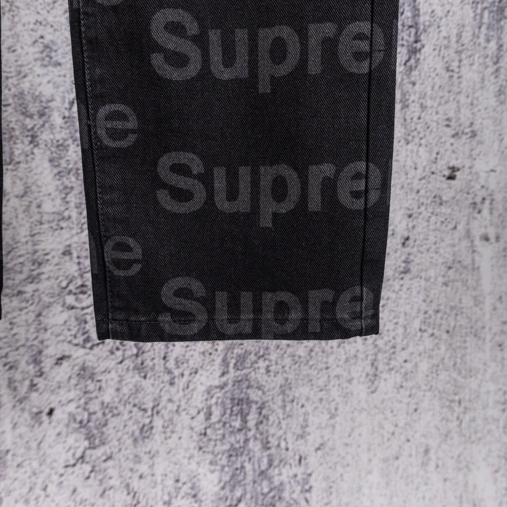 Supreme All-over Straight-Leg Jeans