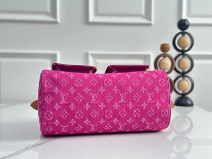 LV Boston Denim Handbag