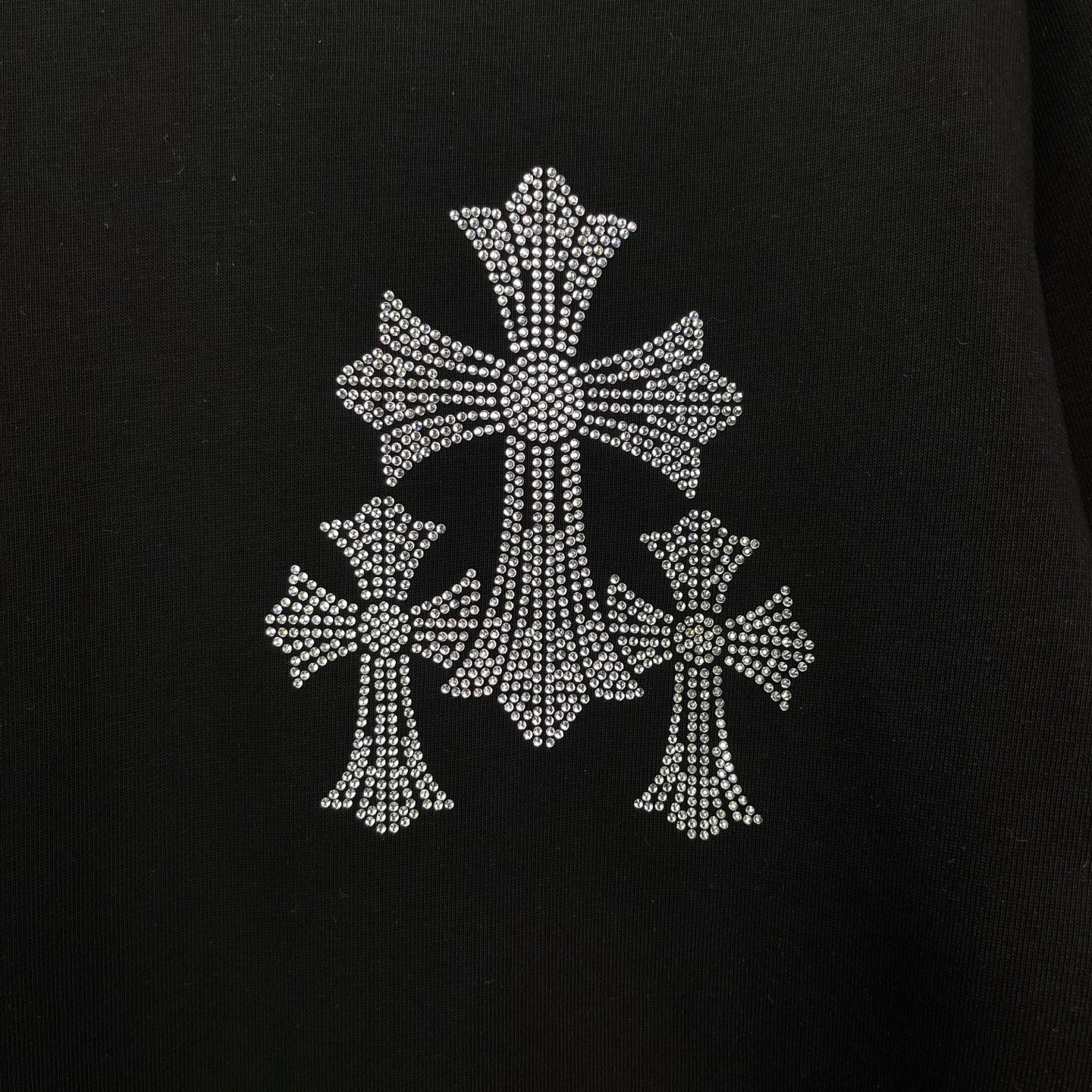 Chrome Hearts Rhinestone Short-Sleeve T-Shirt