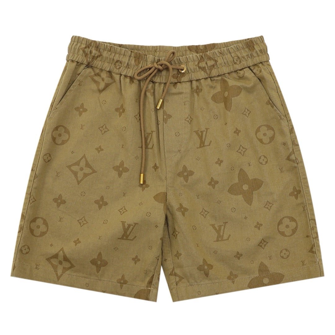 LV Monogram Print Shorts