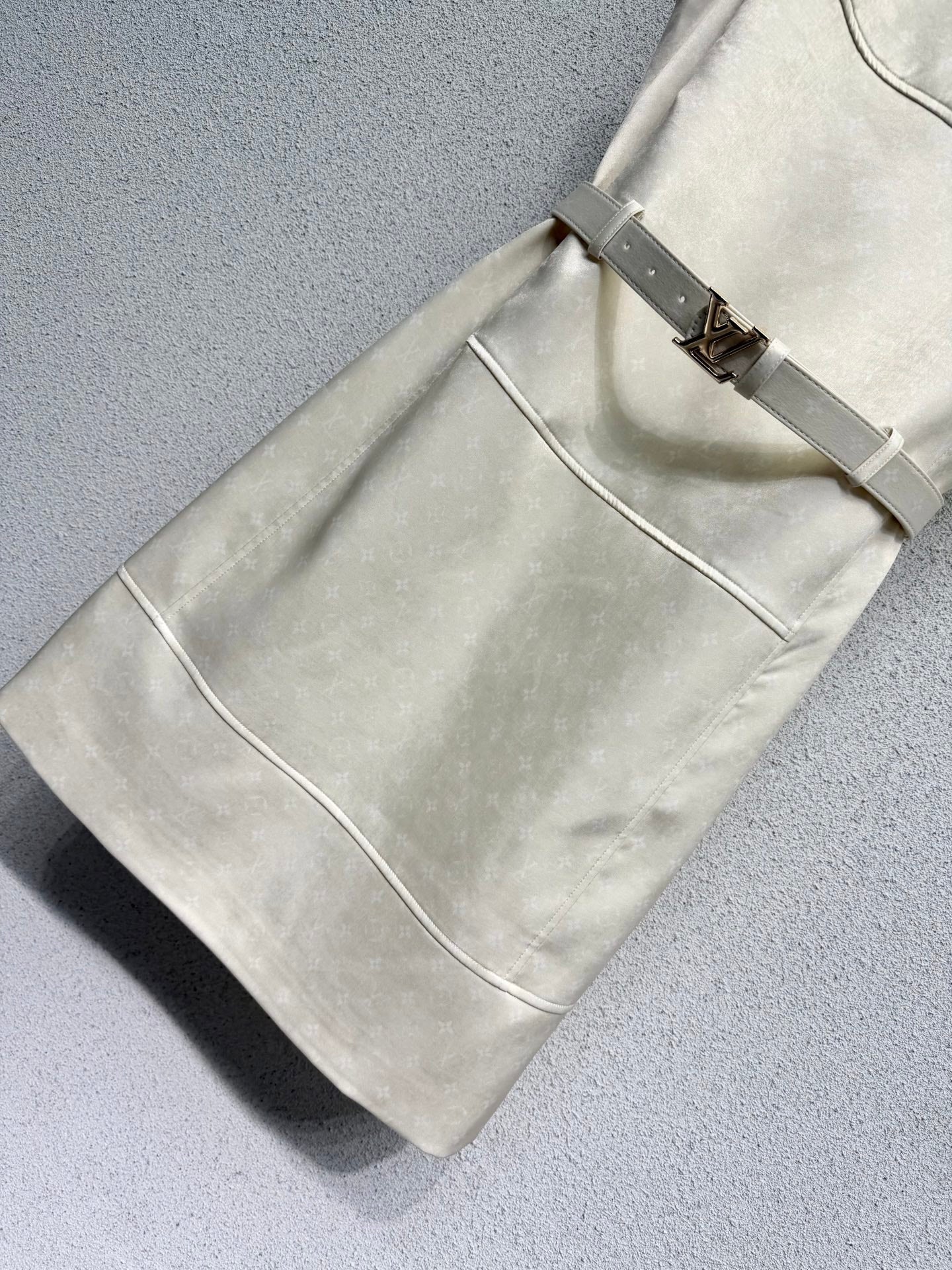 LV Monogram Sleeveless Dress W/Belt