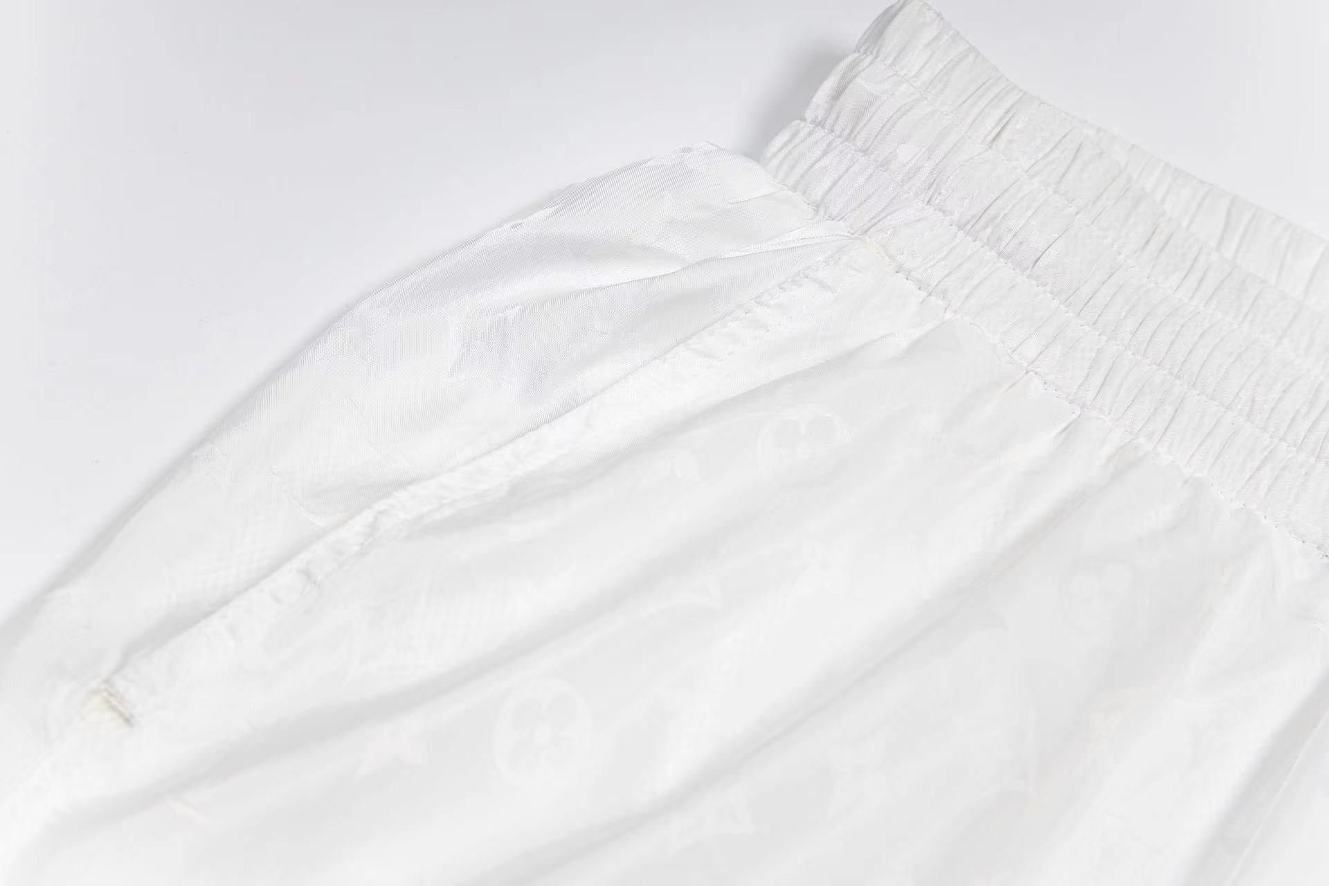 LV jacquard Silk Elastic Drawstring Shorts