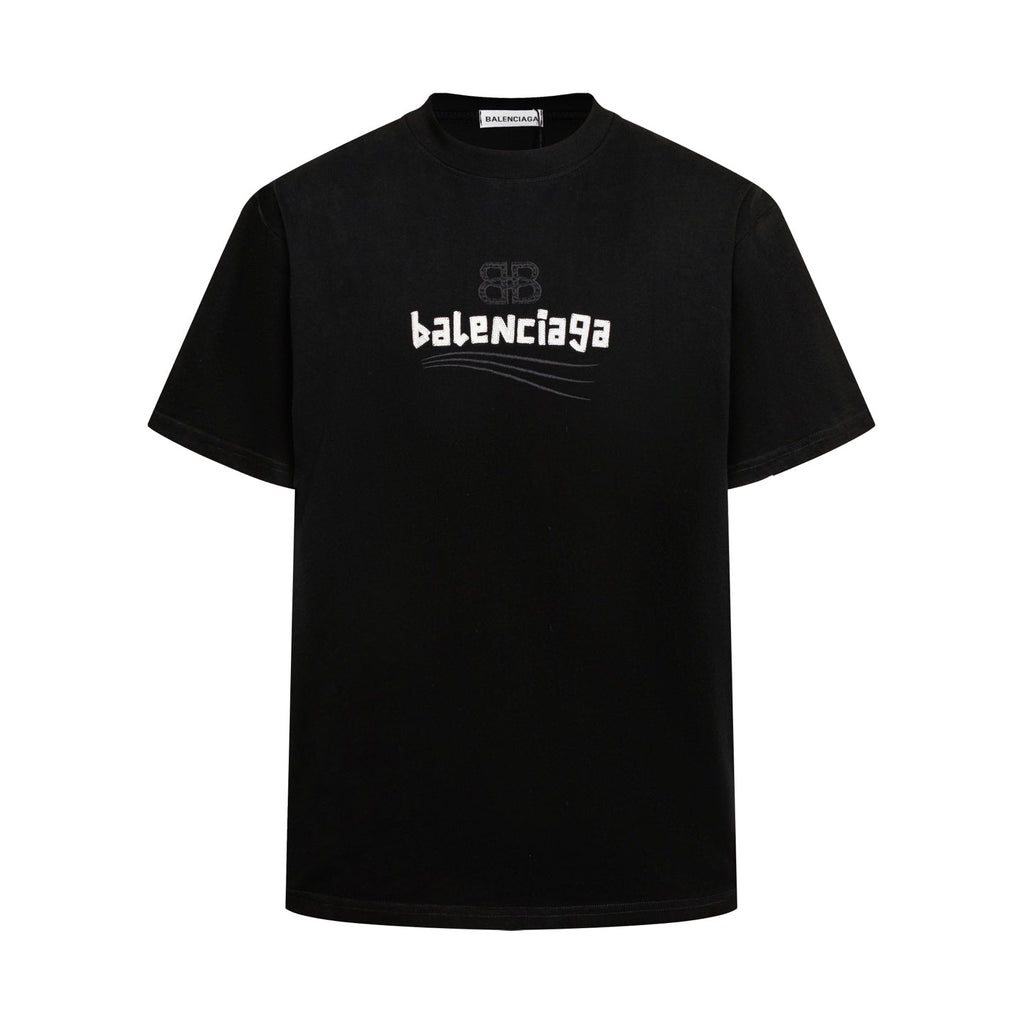 Balenciaga Wave Light-Reflecting Embroidered T-Shirt
