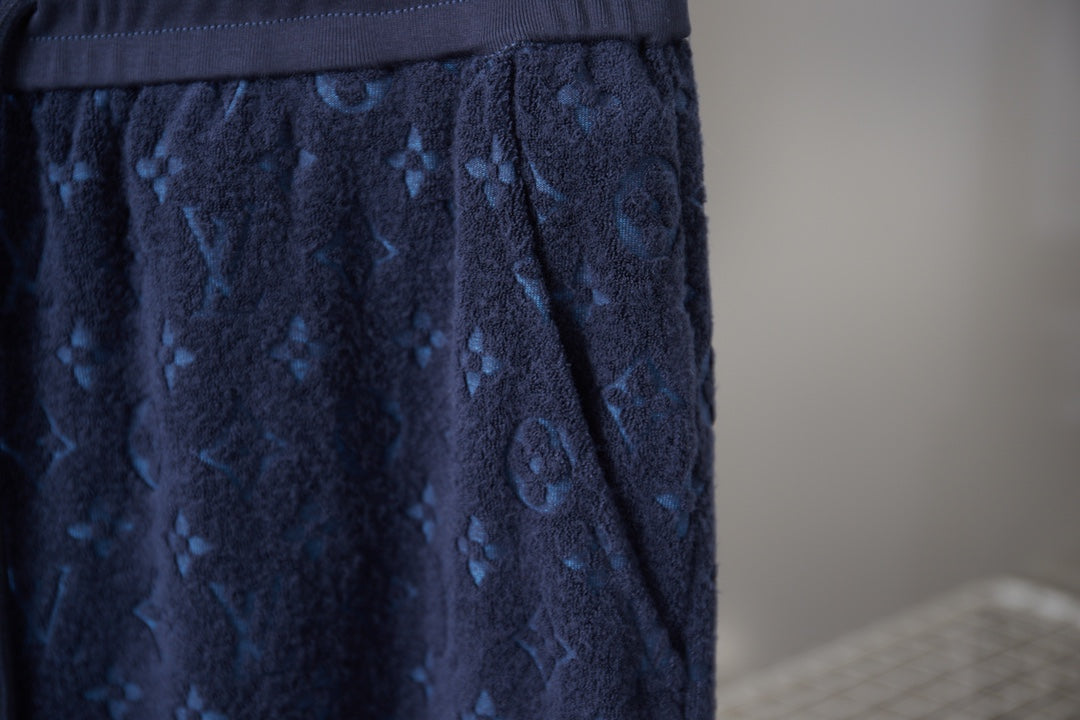 LV Embossed Terry Cloth Shorts