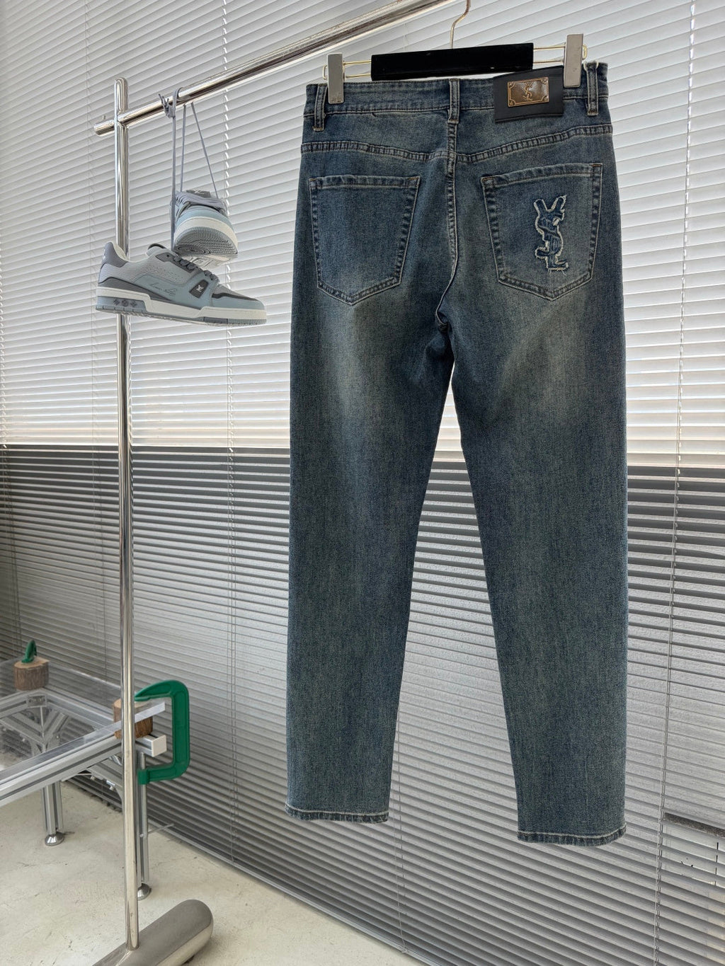 YSL Slim Straight Leg Denim Jeans