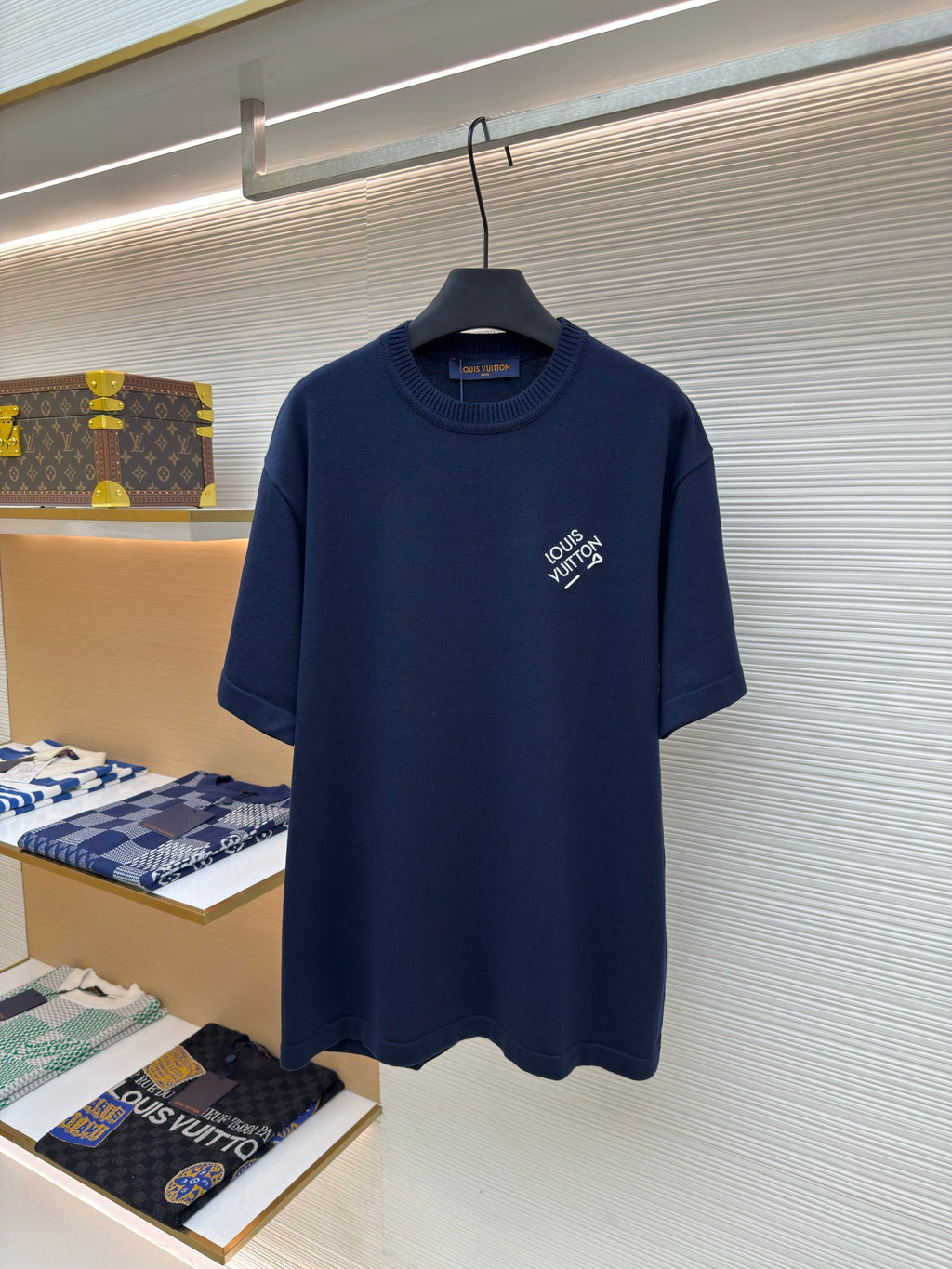LV Embroidered Letter Pin T-Shirt