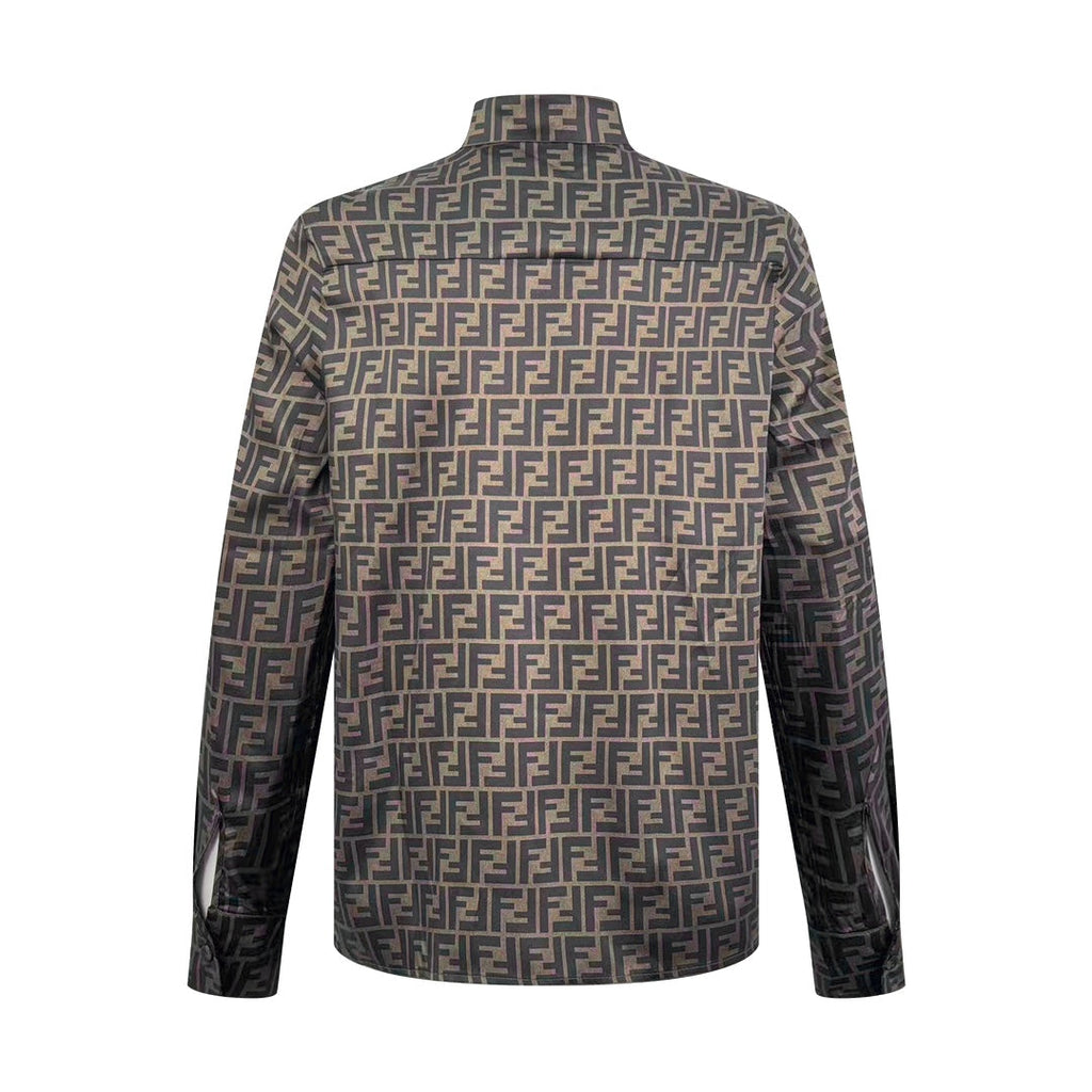 Fendi All-over FF Print Long-sleeved Shirt