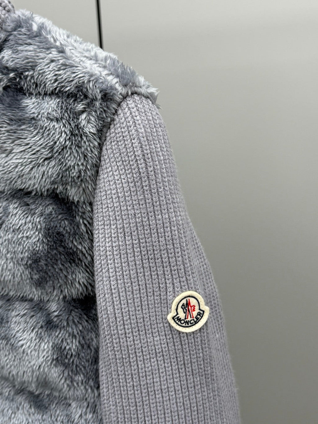 Moncler Teddy Fleece Knit Jacket