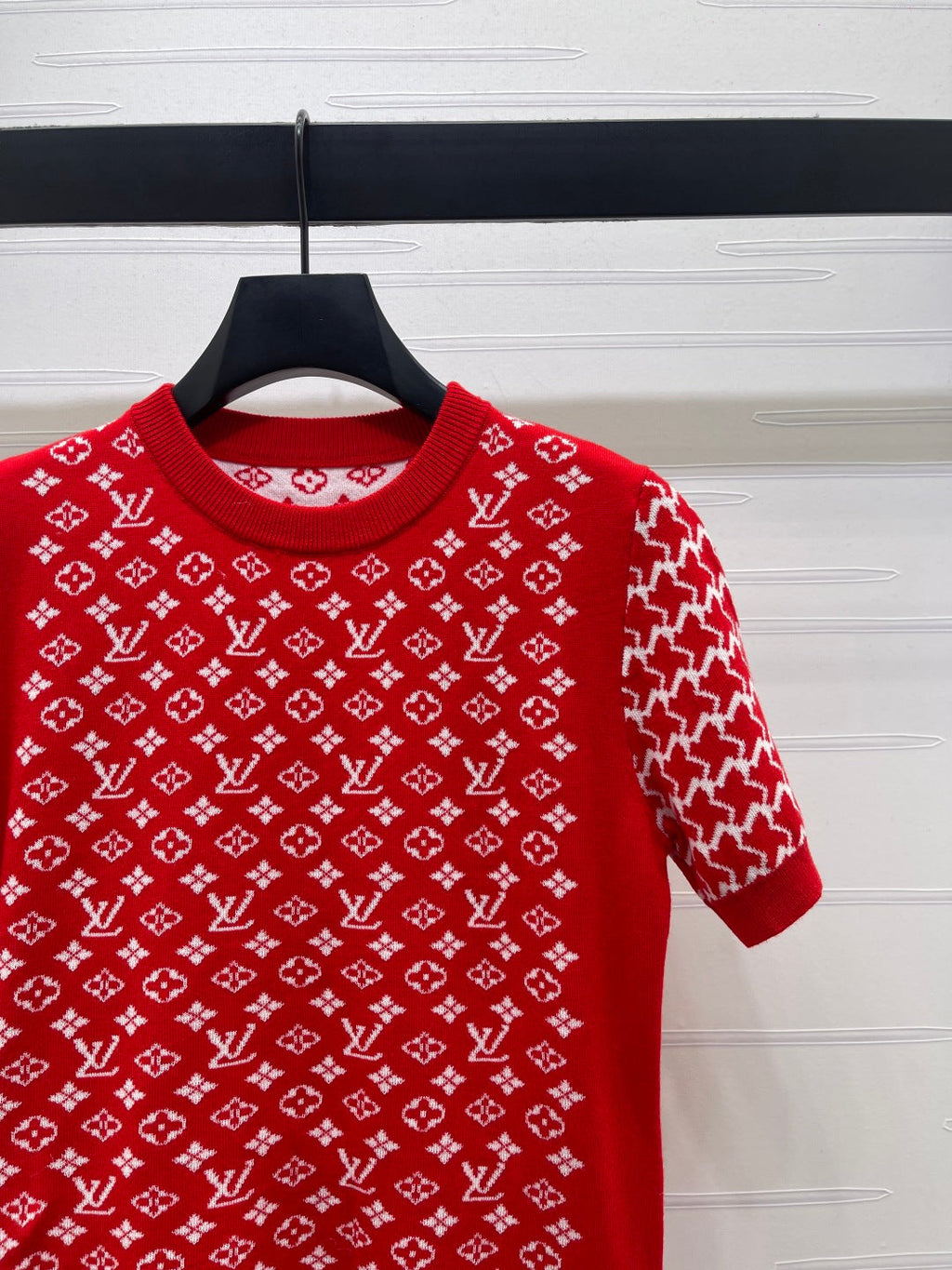 LV Jacquard Crew Neck Shirt