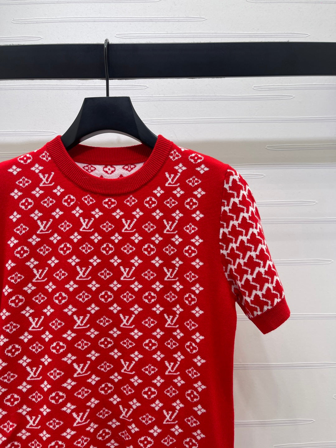 LV Jacquard Crew Neck Shirt