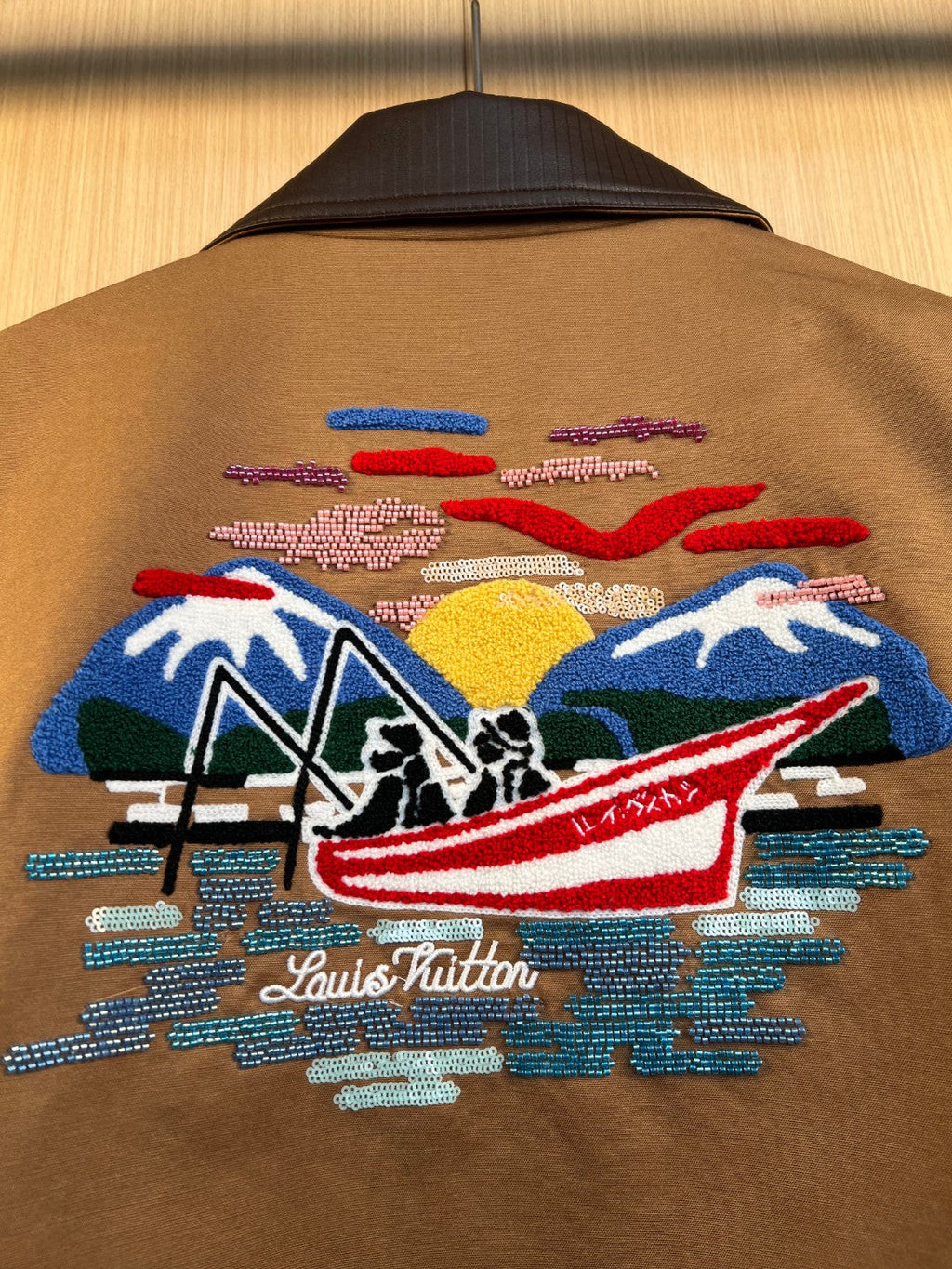 Louis Vuitton runway Pharrell Williams x Nigo collaboration Jacket