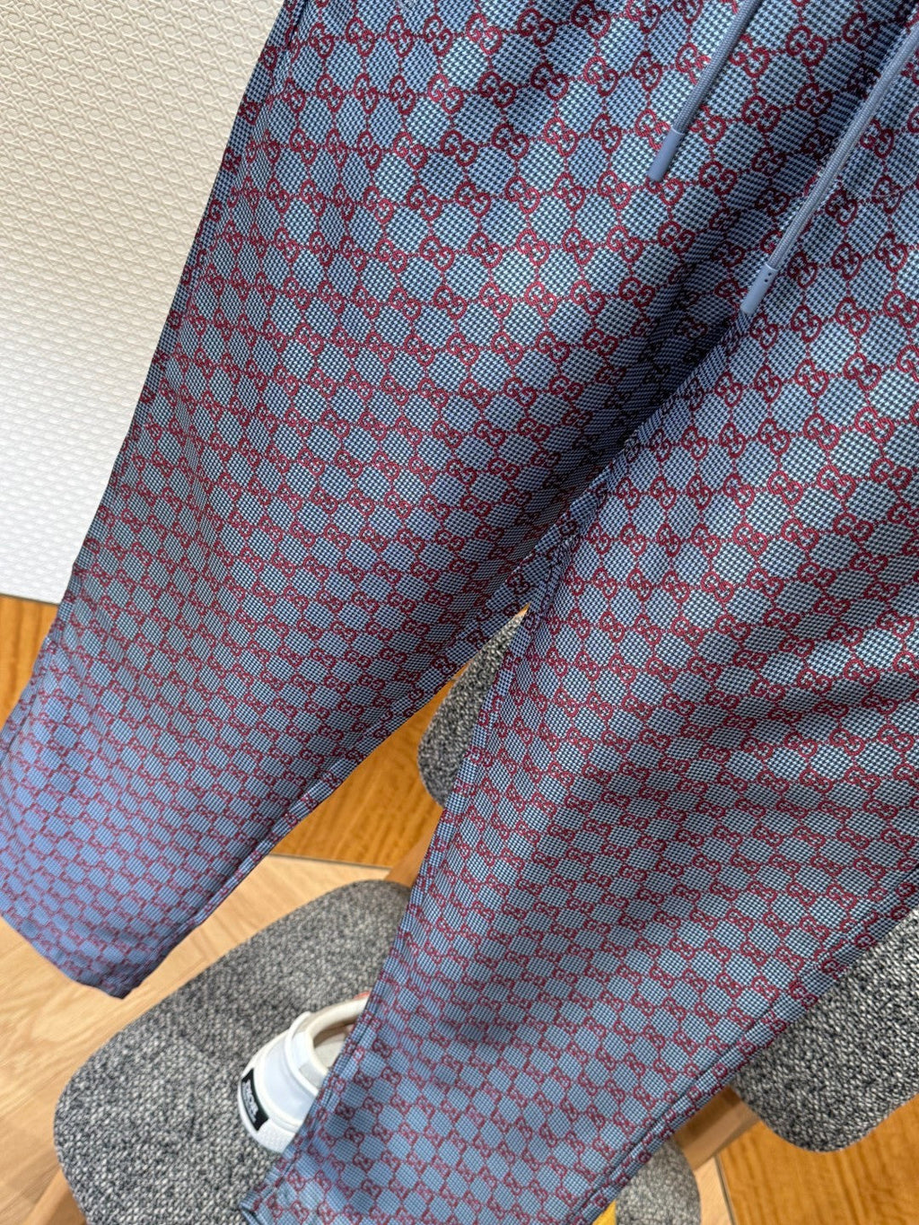 Gucci All-over Print Jacket and Straight Leg Suit