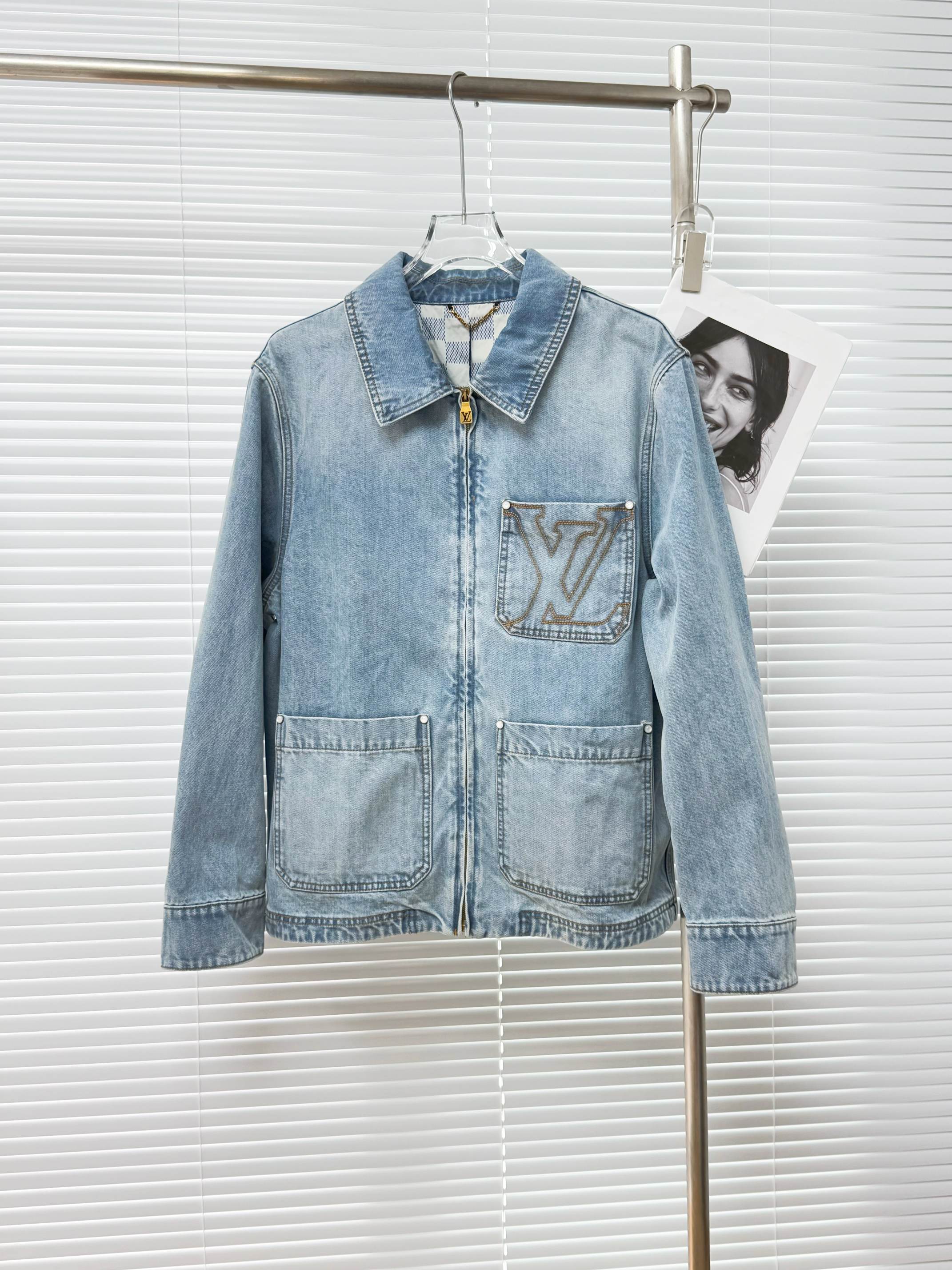 LV Men's Denim Shirt Jacket