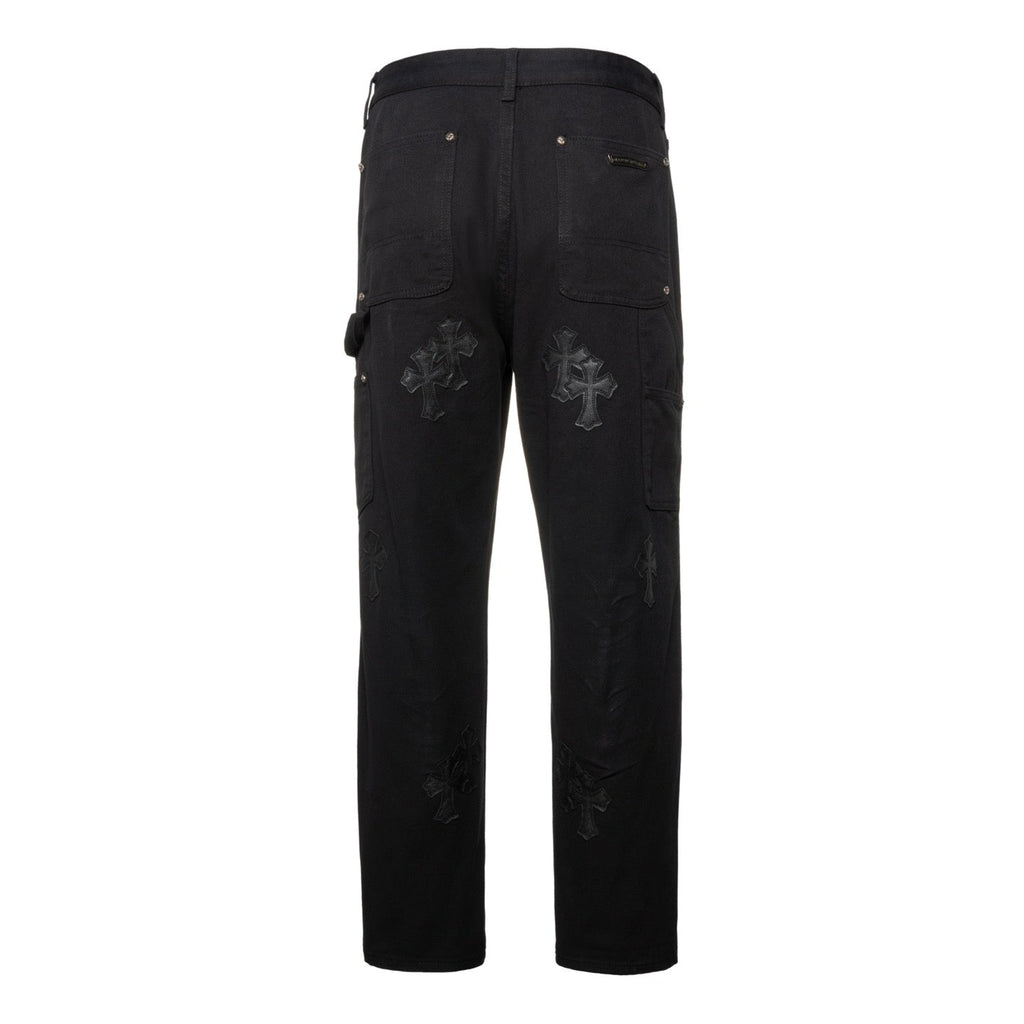 Chrome Hearts Matty Boy Sex Records Patchwork Leather Workwear High Street Jeans