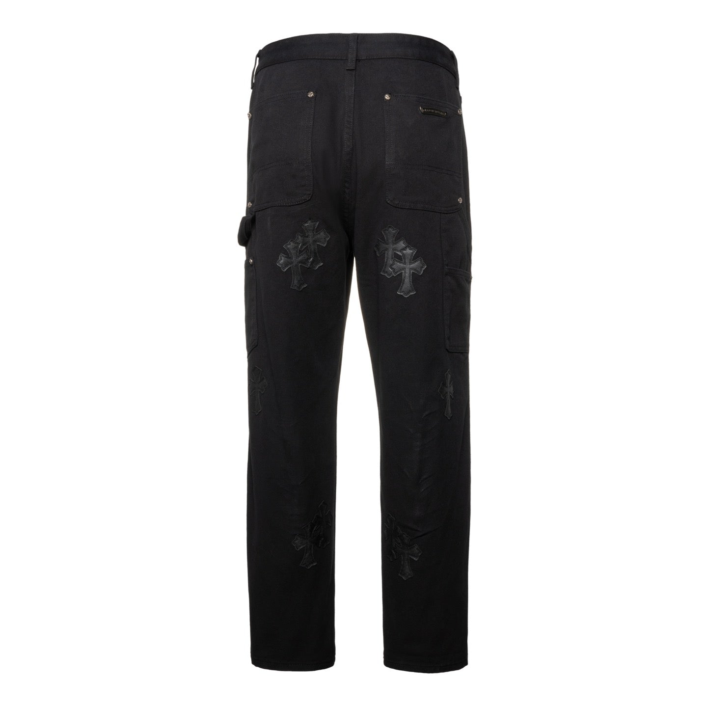 Chrome Hearts Matty Boy Sex Records Patchwork Leather Workwear High Street Jeans